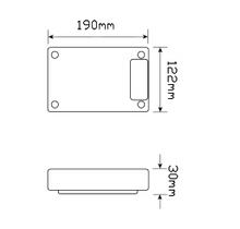 LED Autolamps J3WM dimensions
